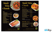 Thiết Kế Menu Quán Nhậu