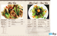 Thiết kế menu Món Ăn Đường phố