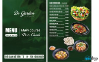 Thiết Kế Menu Resort
