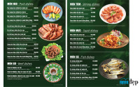 Thiết Kế Menu Resort