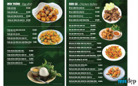 Thiết Kế Menu Resort