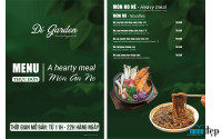 Thiết Kế Menu Resort