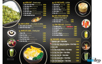Thiết kế menu Món Ăn Đường phố