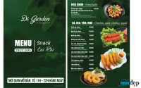 Thiết Kế Menu Resort