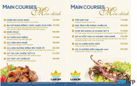 Thiết Kế Menu Resort