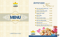 Thiết Kế Menu Resort