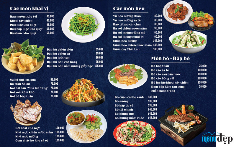 Menu rõ ràng, dễ đọc, phân nhóm hợp lý và làm nổi bật món chủ lực sẽ cải thiện tỷ lệ gọi món và giá trị hóa đơn