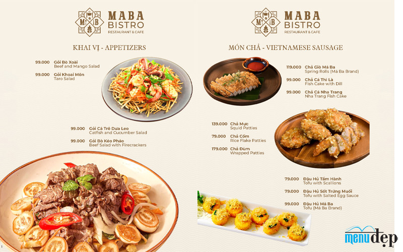 Một menu được thiết kế đúng có thể giúp khách gọi món nhanh hơn