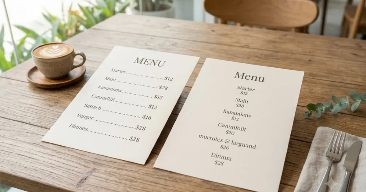 Giá bên phải hay bên dưới: Cách đặt tối ưu trong menu