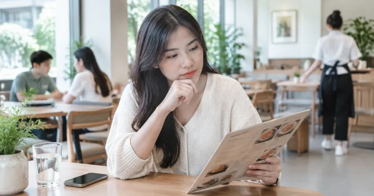 Khách quyết định gọi món trong bao lâu?