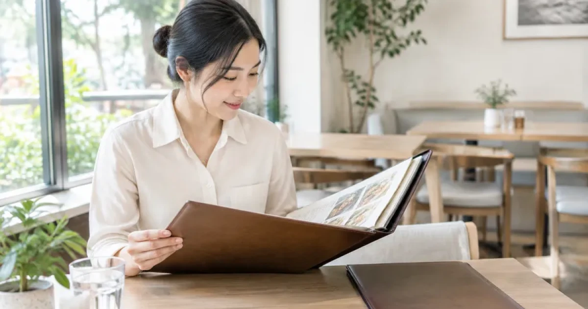 Menu bìa da: giải pháp sang trọng cho nhà hàng, quán café