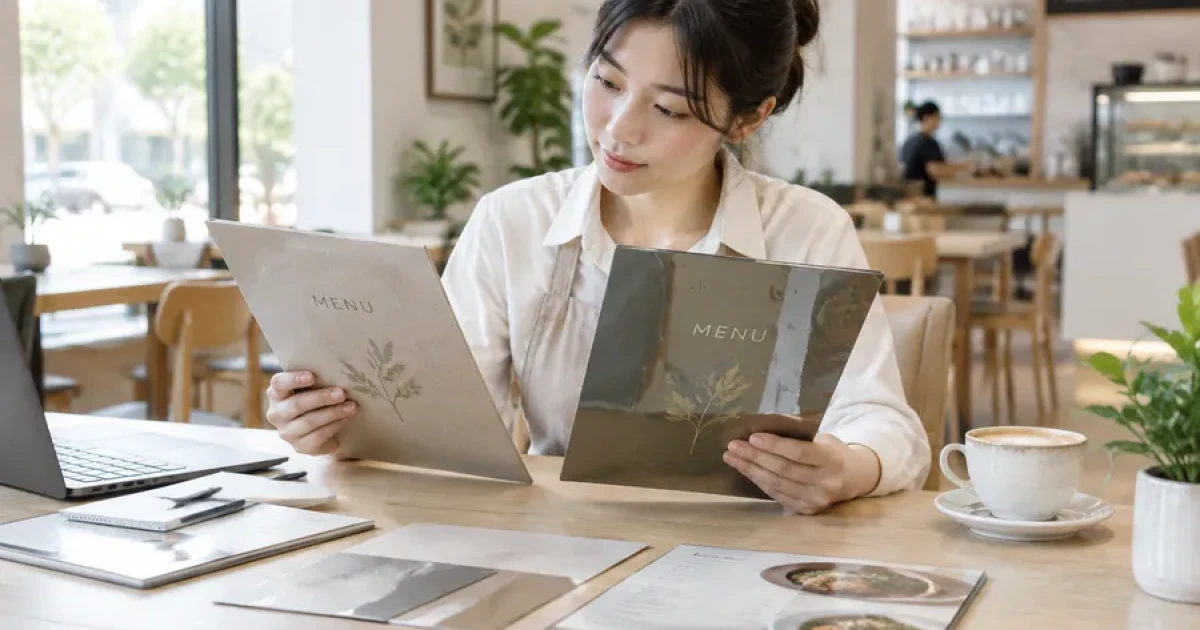 Cán mờ hay cán bóng? Nên chọn loại nào cho menu