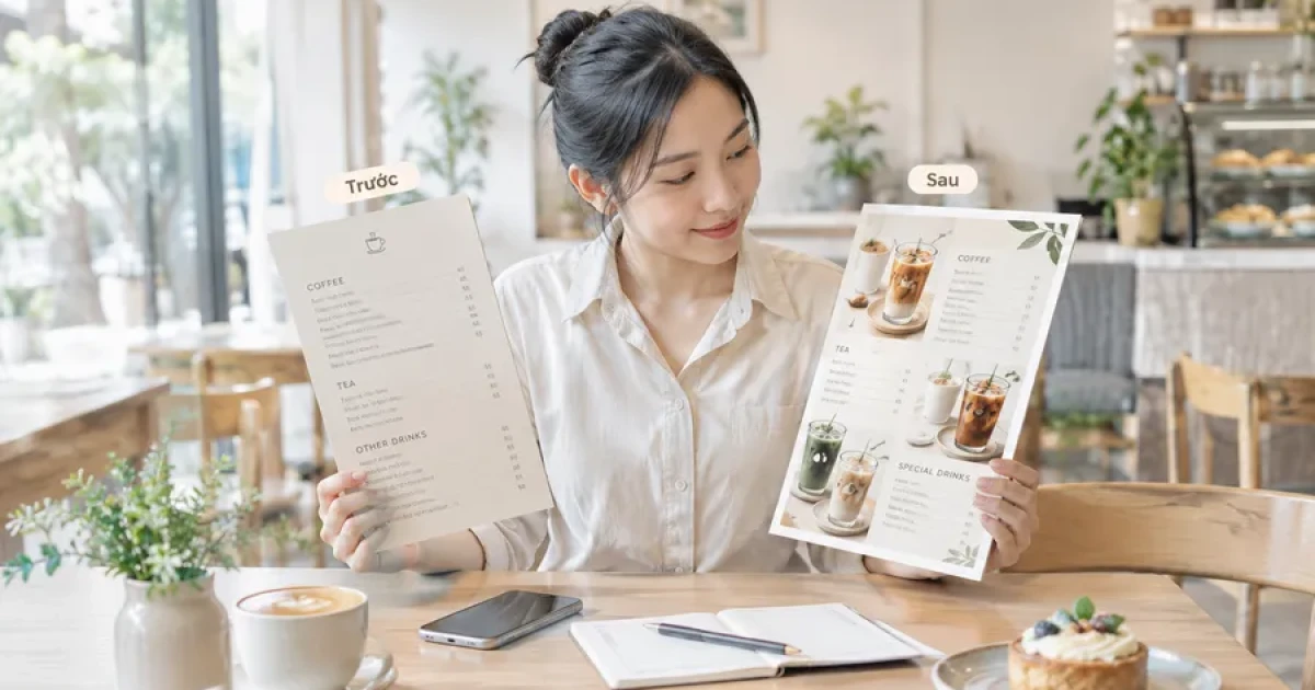 Trước và sau khi thiết kế lại menu: thay đổi gì hiệu quả?