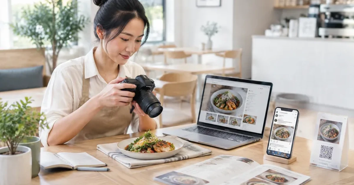 Chụp hình món ăn một lần, dùng được cho bao nhiêu kênh marketing?