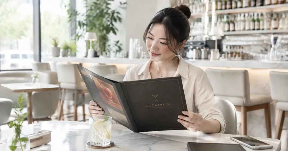 Thiết kế menu quán bar: Cách tạo cảm giác cao cấp