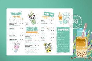 Những nguyên tắc cần lưu ý khi thiết kế menu trà sữa bạn nên biết