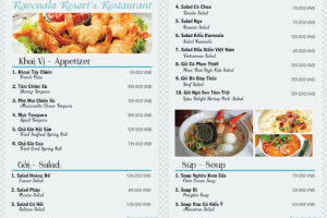 Thiết kế menu resort sang trọng nâng tầm thương hiệu