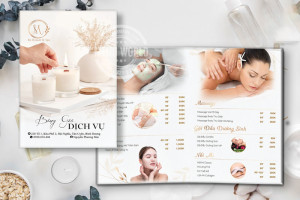 Hướng dẫn thiết kế menu spa đẹp, thu hút khách hàng