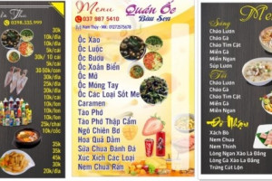 Thiết Kế Menu Quán Ốc Độc Đáo Và Sáng Tạo