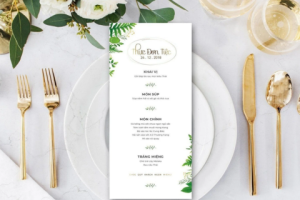 Bí Quyết Thiết Kế Menu Tiệc Cưới Ấn Tượng