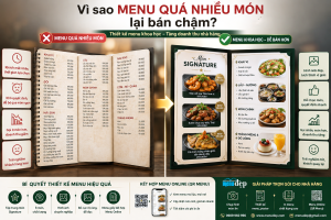 Vì sao menu quá nhiều món lại bán chậm? 7 bí quyết thiết kế menu giúp nhà hàng tăng doanh thu