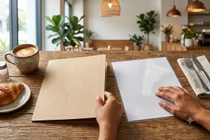 Menu giấy hay menu nhựa? Nên chọn loại nào phù hợp