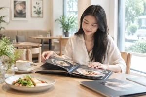 Menu kiểu photobook: Giải pháp menu sang trọng, ấn tượng