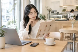 Menu quán cà phê nên có hình ảnh hay chỉ cần tên món và giá?