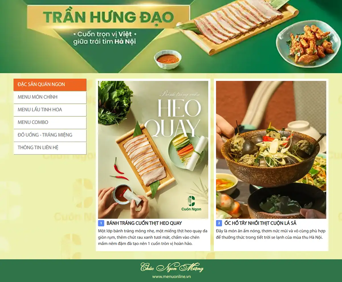 Trước khi đăng lên menu online, cần kiểm tra ảnh ở kích thước thực tế