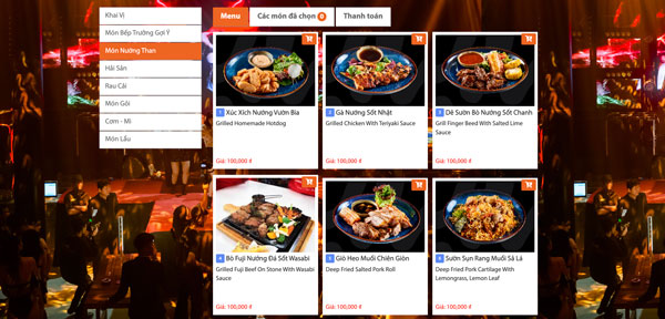 menu online