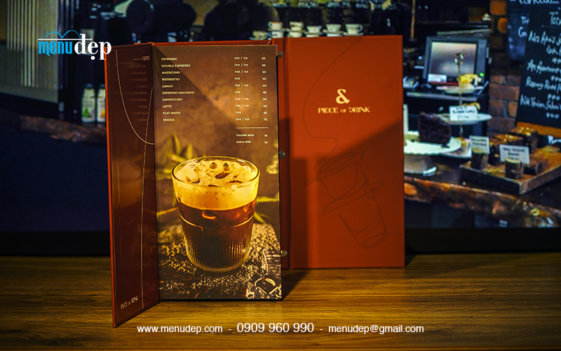 Menu cà phê